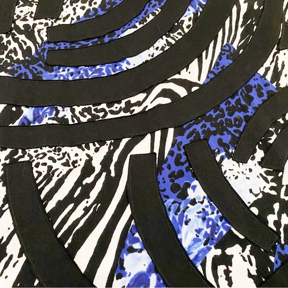 Alfred Dunner Woman Multicolor High Roller Animal Print Top, Plus Size 3X - Picture 3 of 8